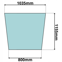 SZYBA PRZEDNIA CZOŁOWA DO KOMATSU WA380-5 400 430 450 470 480 (0031)