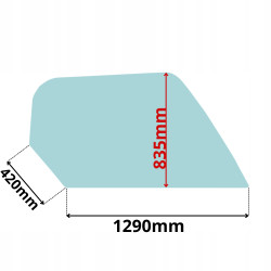 SZYBA MANITOU BOK BOCZNA PRAWA MLT MT MVT 524-1330 (0107)