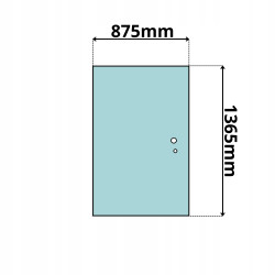 SZYBA TYLNA CAT 422 428 432 434 442 444 SERIA E F (0042)