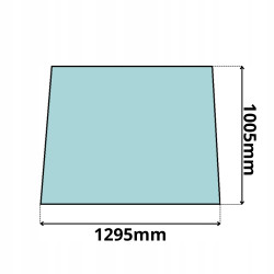 SZYBA PRZEDNIA CZOŁOWA GÓRNA CASE 595 TEREX FERMEC MASSEY FERGUSON (0126)