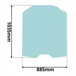 SZYBA PRZÓD CZOŁOWA LINDE E12 E14 E15 E16 E18 E20 (0049)