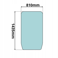 SZYBA PRZEDNIA CZOŁOWA KOMATSU PC, PW, HB (0056)
