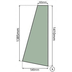 SZYBA PRZÓD PRZEDNIA BOCZNA BOK PRAWA LEWA XCMG ZL30G ZL50G (0064)