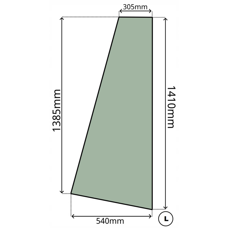 SZYBA PRZÓD PRZEDNIA BOCZNA BOK PRAWA LEWA XCMG ZL30G ZL50G (0064)