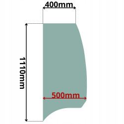 SZYBA LEWA BOCZNA YANMAR SV15 SV17 SV18 SV20 SV22 SV26 (0068)