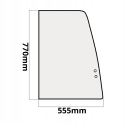 SZYBA BOCZNA PRAWA KUBOTA KX61 KX71 91 KX121 KX161 (0302)