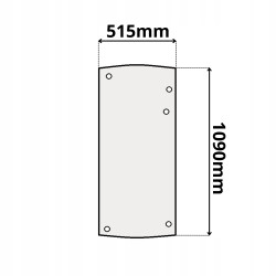 SZYBA TYLNA PRAWA MECALAC 10 12 14 MTX MSX MXT MX (0265)