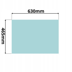 SZYBA OPUSZCZANA BOCZNA W DRZWI LEWA PRAWA BIEŁAZ (0269)