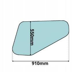 SZYBA LEWA BOCZNA DOLNA DRZWI LINDE H20 H25 30 H35 (0281)