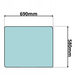 SZYBA TYLNA TYŁ CAT M312 M315 M317 M318 M320 (0291)