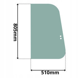 SZYBA BOCZNA BOK PRAWA TAKEUCHI TB014 TB016 TB219 (0299)