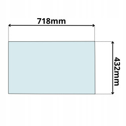 SZYBA DOLNA PRZÓD CZOŁOWA KUBOTA KX36-KX161-3 04- (0522)