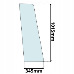 SZYBA STAŁA DRZWI GÓRNA LEWA PRAWA CASE 580 590 (0523)