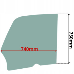 SZYBA DRZWI JCB TLT 25D 25G 30D 30G 35D 35-23D26D (0573)