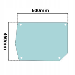 SZYBA W DRZWI DOLNA LEWA BOCZNA YANMAR B15-B50 (0340)