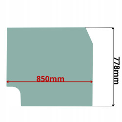 SZYBA PRZÓD CZOŁOWA GÓRNA VOLVO ECR58D ECR88D 13- (0587)