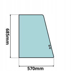 SZYBA PRAWA BOCZNA BELL B25D B30D B35D B40D B50D (0362)