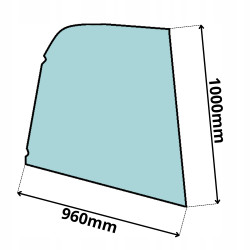SZYBA BOCZNA PRAWA LINDE H100 H120 H140 SERIA 359 (0611)