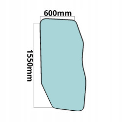 SZYBA BOCZNA LEWA PRAWA DRZWI CAT 12-160M M2 M3 (0660)