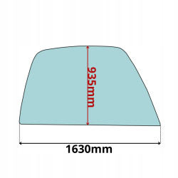 SZYBA BOCZNA PRAWA JCB 506 507 509 510 512 555 560 (0446)