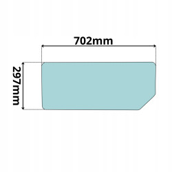 SZYBA TYLNA DOLNA CASE NEW HOLLAND FORD FIAT (0483)