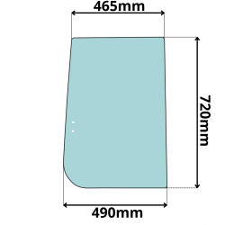 SZYBA BOK PRAWA PRZESUWNA JOHN DEERE AIRMAN HITACHI ZAXIS (0493)