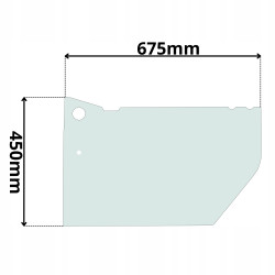 SZYBA BOCZNA DRZWI LEWA DOLNA KOMATSU PW75R PW95R (5006)
