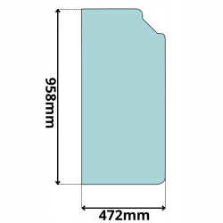 SZYBA PRZEDNIA CZOŁOWA LEWA COMBILIFT C4000 C4500 (5008)