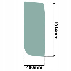 SZYBA BOCZNA LEWA ZA DRZWIAMI LIEBHERR R900C-R984C (5016)