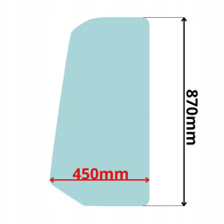 SZYBA BOCZNA LEWA DRZWI SUNWARD SWE15 SWE17 SWE18 (5021)