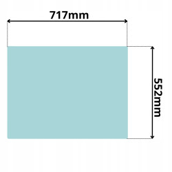 SZYBA DACH DACHOWA JOHN DEERE 3200 3220 3400 3420 (5055)