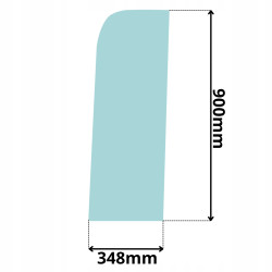 SZYBA BOCZNA GÓRNA LEWA DRZWI YANMAR VIO 50 55 57 (5077)