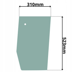 SZYBA BOK BOCZNA LEWA DRZWI YANMAR VIO 20 25 45 55 (5087)