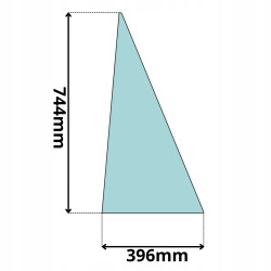 SZYBA TYŁ NAROŻNA MASSEY FERGUSON CASE FERMEC TEREX (5097)
