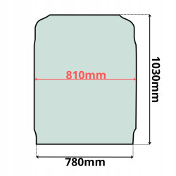 Szyba przednia czołowa hartowana VOLVO EW EC seria B (0025)