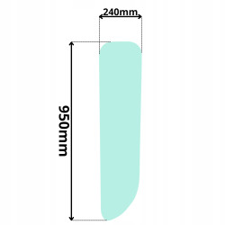 SZYBA BOCZNA LEWA ZA DRZWI CAT M312 M315 M318 M320 (5115)
