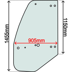 SZYBA DRZWI LEWA KOMATSU SERIA WA (0032)