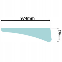 SZYBA DOLNA DRZWI BOCZNA VOLVO (5126)