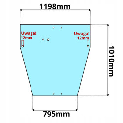 SZYBA TYŁ TYLNA OTWIERANA UCHYLNA CASE FERMEC TEREX MASSEY FERGUSON (0127)
