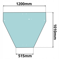 SZYBA TYŁ TYLNA OTWIERANA UCHYLNA CASE595 SUPER LE (0455)