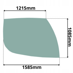 SZYBA PRAWA LIEBHERR A910-A928 LH22-LH80 R906-R980 (0463)