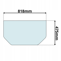 SZYBA PRZÓD DOLNA TAKEUCHI TB014 TB016 TB216 TB225 (0525)
