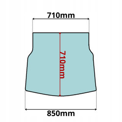 SZYBA PRZEDNIA DOLNA JCB 8014 8016 8018 8020 (0580)