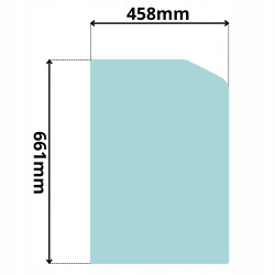 SZYBA BOCZNA LEWA PRAWA W DRZWI TYLNA Z TYŁU LINDE (5158)