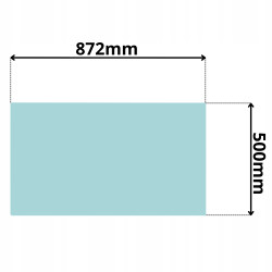 SZYBA PRZÓD DOLNA VOLVO EC15 EC17 EC18 20 27 ECR25 (5169)