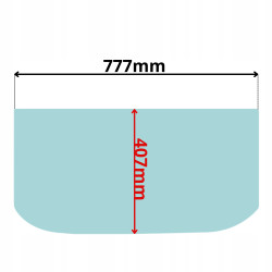 SZYBA PRZÓD CZOŁOWA DOLNA CAT 301.6C 301.8C 302.5C (5164)