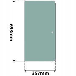 SZYBA PRZESUWNA DRZWI GÓRNA VOLVO L30 32 35 40 L45 (5228)