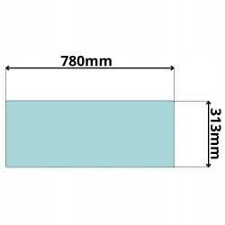 SZYBA PRZÓD CZOŁOWA DOLNA CAT 301.5 - 304.5 1998- (G-0010)