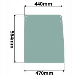 SZYBA GÓRNA OPUSZCZANA DRZWI BELL B25D-B50D 01-12 (G-0036)