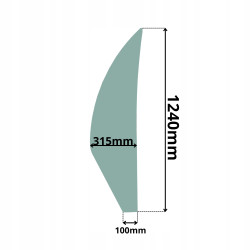 SZYBA BOCZNA PRZÓD LEWA CLAAS SCORPION 6030-9040 (0650)